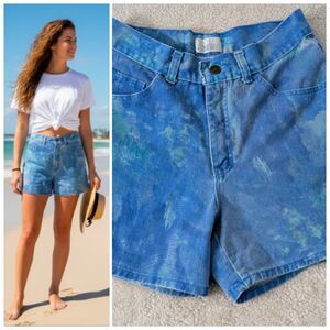 Vintage Moda INTL High Rise Cotton Shorts Size 4 Y2K 90s Summer Festival USA
